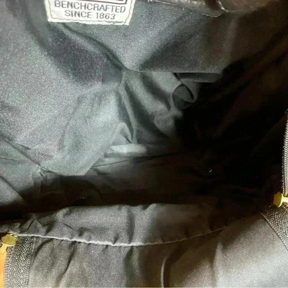 Frye black leather backpack commuter bag travel natural distressed biker school - Picture 6 of 9